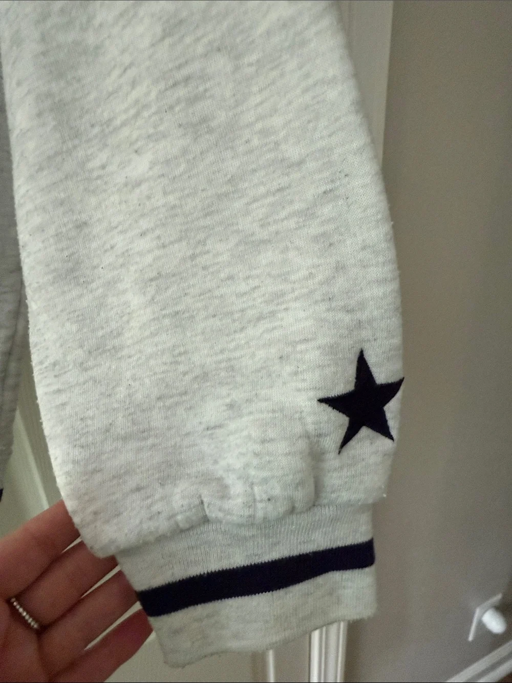USA Graphic Crewneck Sweater - Light Gray